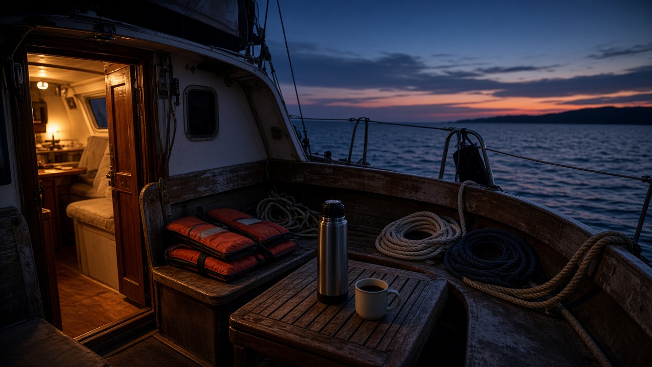 A well-kept boat ready at the dock in morning light